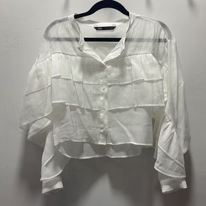Sheer button down